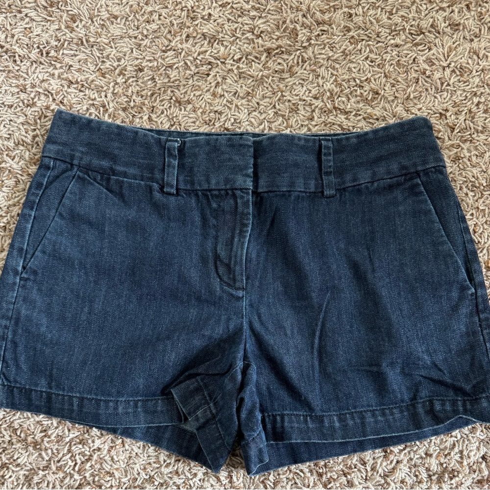LOFT Dark Blue Denim Jean Shorts